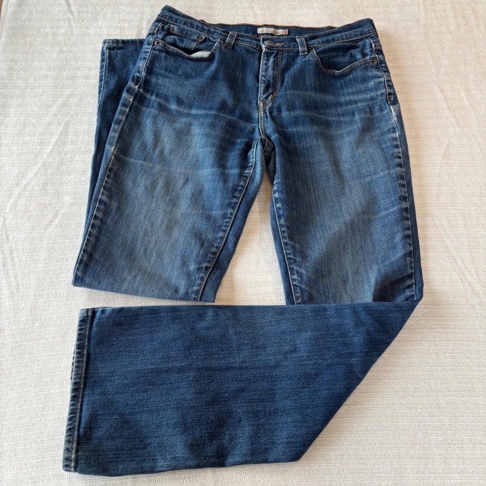 Levis 515 Bootcut Jeans Womens 8 Long Medium Wash Denim Stretch 515-0185